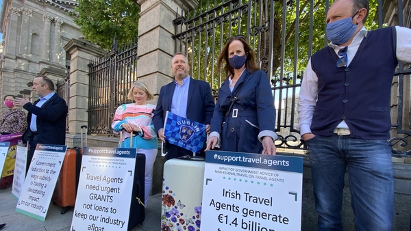 15 travel agents submitted a letter to the Government on behalf of travel agents throughout Ireland