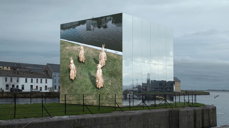 Mirror Pavilion by John Gerrard can be seen on Claddagh Quay, Galway