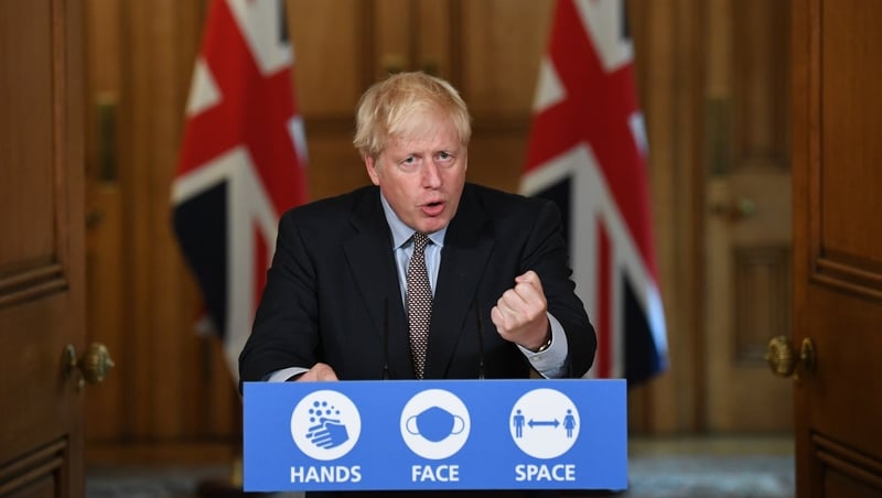 Boris Johnson said he was 'sorry' to have to introduce the new limits on gatherings