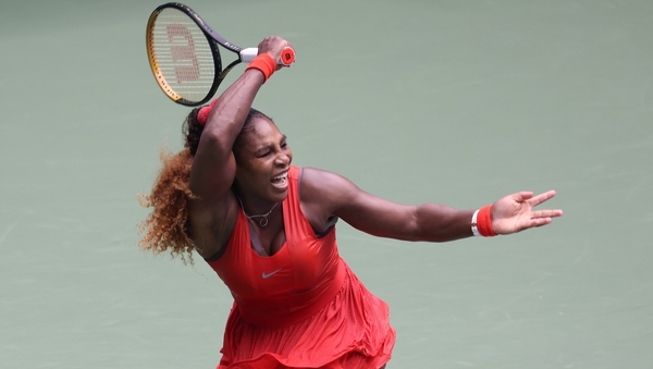 Serena Williams battled into the US Open semi-finals