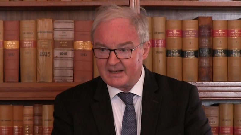 Northern Ireland Lord Chief Justice Declan Morgan spoke about trust in the administration of justice (file pic)