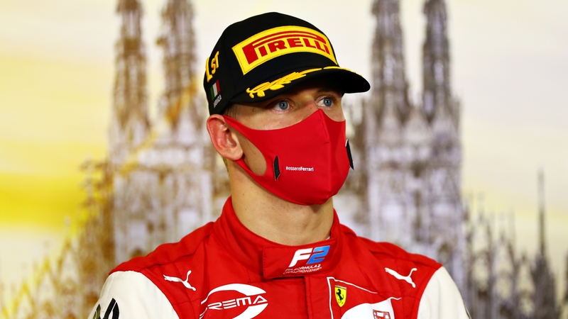 Mick Schumacher after winning Monza's Formula Two race last weekend