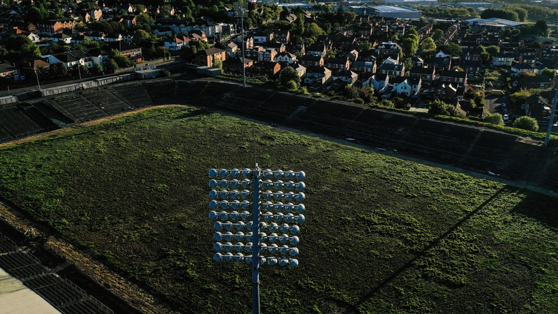 The state of Casement Park as pictured in July of this year