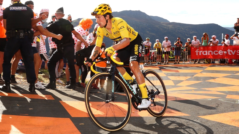 Primoz Roglic is in charge in France