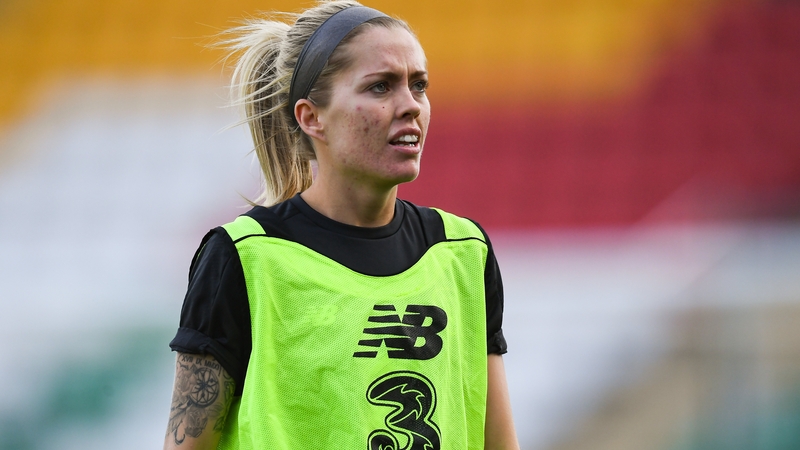 Denise OSullivan during a Republic of Ireland Women's team training session