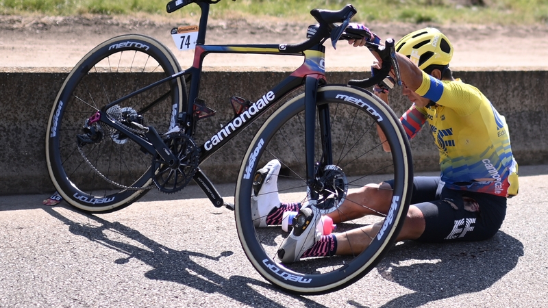 Sergio Higuita had to call time on this year's race