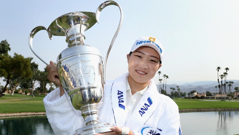 Mirim Lee celebrates her victory