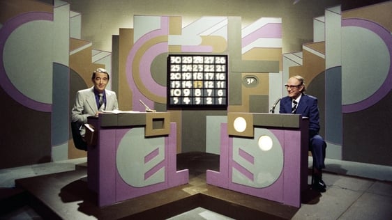 Broadcaster Bunny Carr and musician Norman Metcalf on the set of Quicksilver