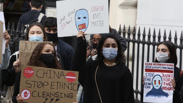 Anti-China protests have taken place in many European cities, such as London, in recent months