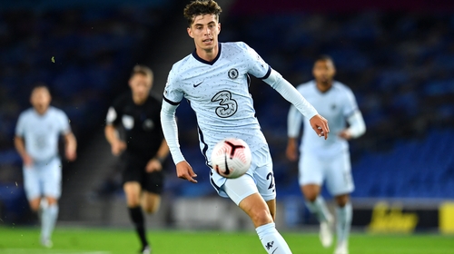 Havertz tested positive on Monday