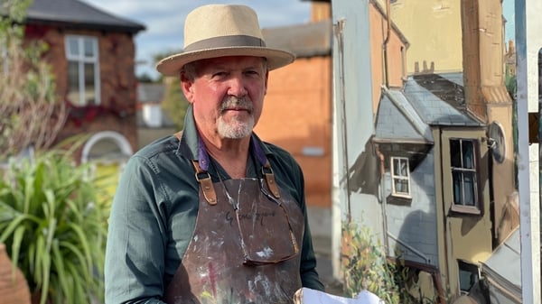 Gerard Byrne took to his Dublin rooftop to paint during the months of lockdown