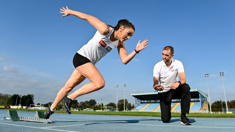 Phil Healy, and her coach, Shane McCormack, pictured at the final call for nominations for the 2020 Federation of Irish Sport Volunteers in Sport Awards supported by EBS