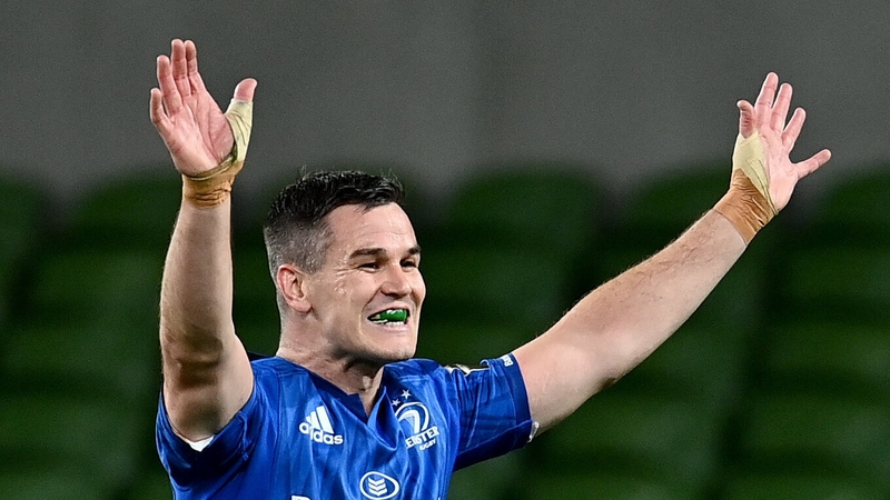 Jonathan Sexton at the final whistle of the Guinness Pro14 Final
