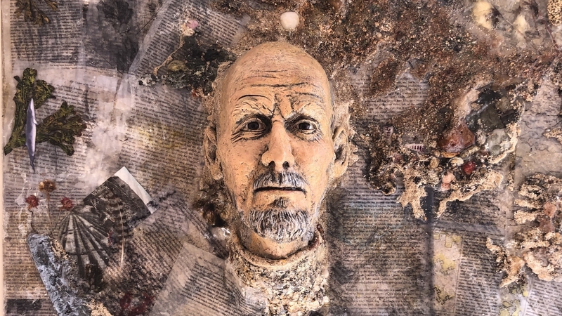 Sculptures, such as this one of the late Tim Robinson created by John Coll, will be on display during the festival