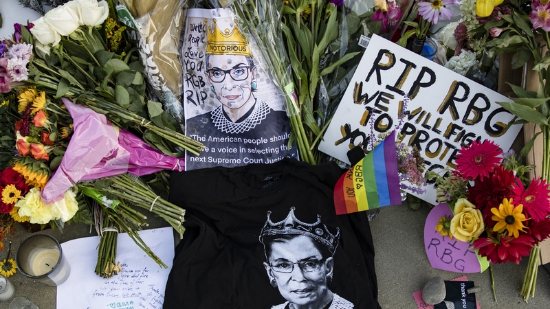 Ruth Bader Ginsburg died at her home in Washington DC aged 87