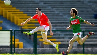 Action from the Roscommon football final