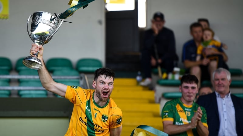 Victorious Kilmoyley captain John B O'Halloran lifts the Neilus Flynn Cup