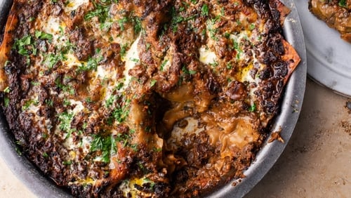What could be more autumnal than a mushroom lasagne packed with chilli?