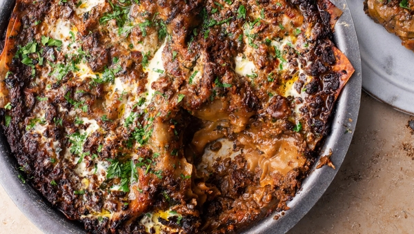 What could be more autumnal than a mushroom lasagne packed with chilli?