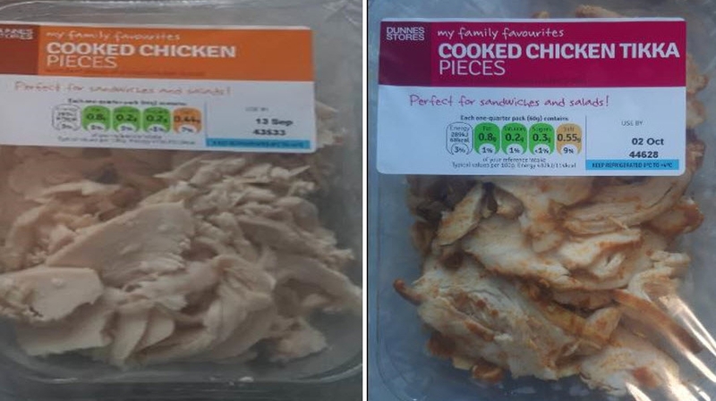 Consumers are advised not to eat the affected products