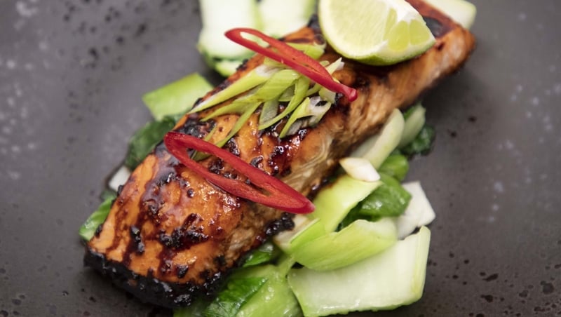 Eunice Power's roast teriyaki salmon