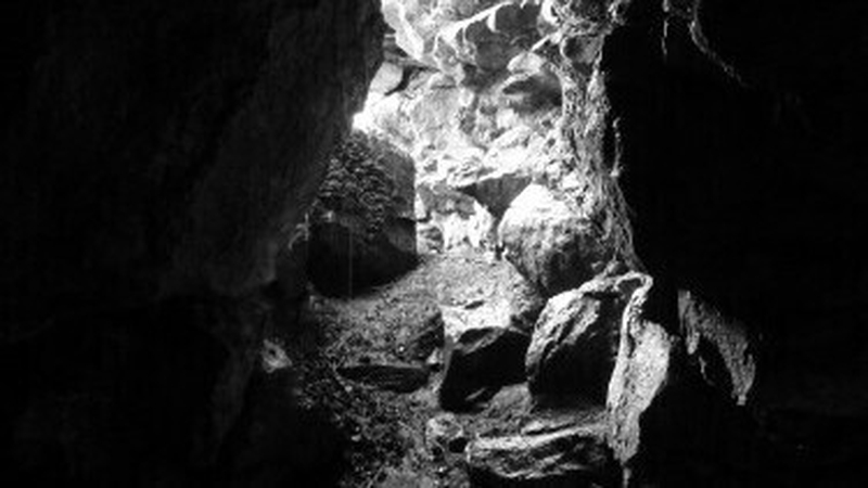 Looking out from one of the most successful hideouts of the Civil War, a cave high in the mountains overlooking Glencar Lake in Co Sligo. Photo: Marion Dowd