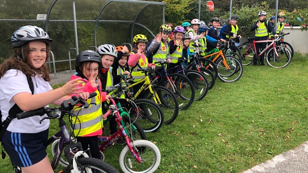 Many pupils at Scoil Mhuire National School in Clarinbridge cycle to school