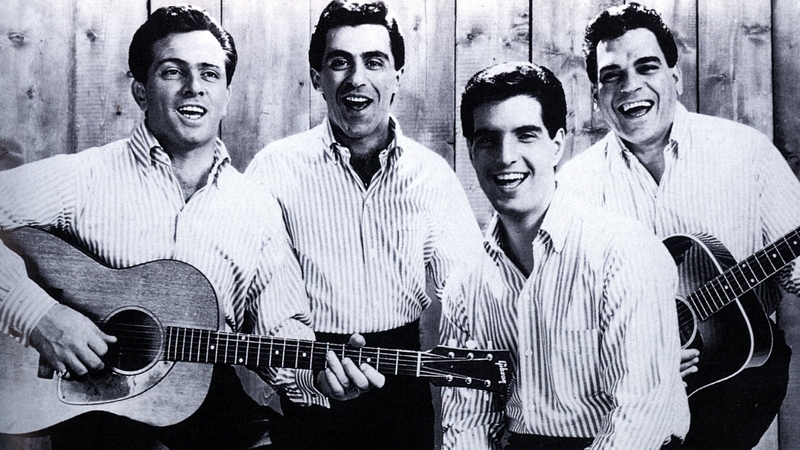 Tommy DeVito, Frankie Valli, Bob Gaudio and Nick Massi of The Four Seasons
