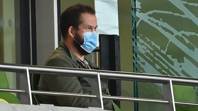 Andy Farrell watched on as Leinster were out-muscled by Saracens