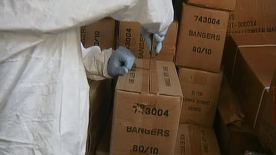 Illegal fireworks haul in 2000.
