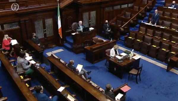 There were heated exchanges in the Dáil today