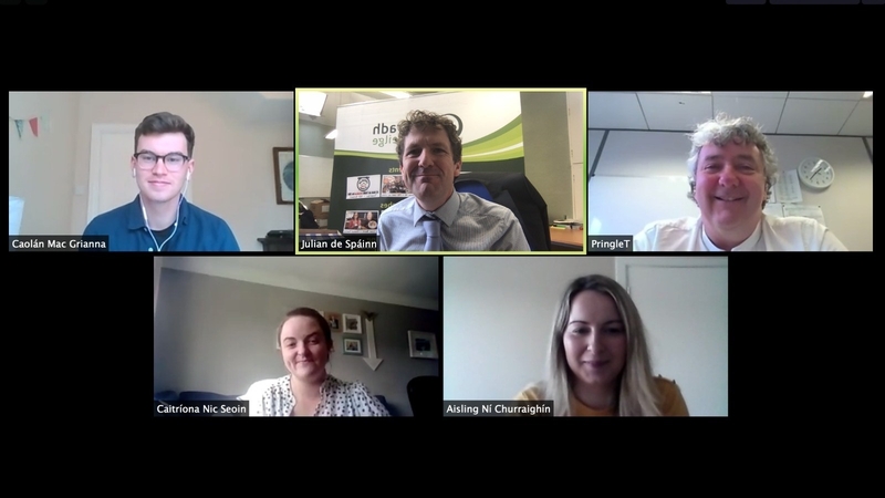 Lucht Chonradh na Gaeilge ar Zoom