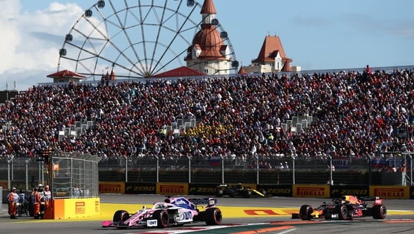 The 2019 Russian Grand Prix at the Sochi Autodrom circuit