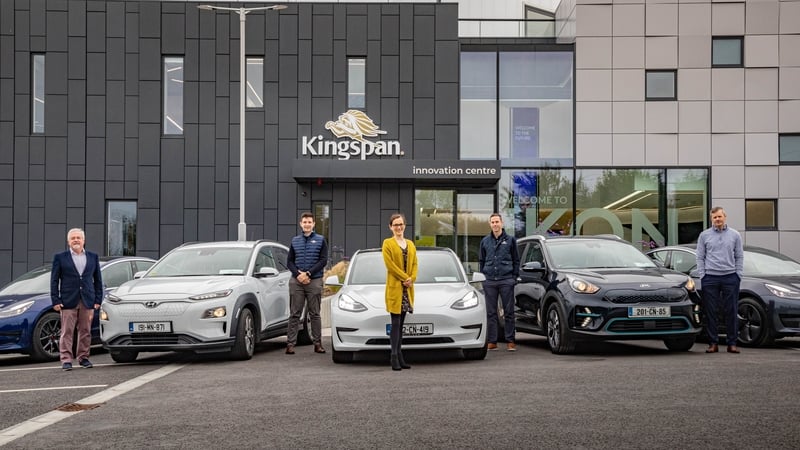 Kingspan employees Kevin O'Grady, Emmet Carolan, Ciara Maddock, Kevin McCarthy and John Neary