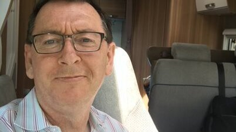 On the road: Stormzy and Billie Eilish fan Richard Downes in his rented camper van