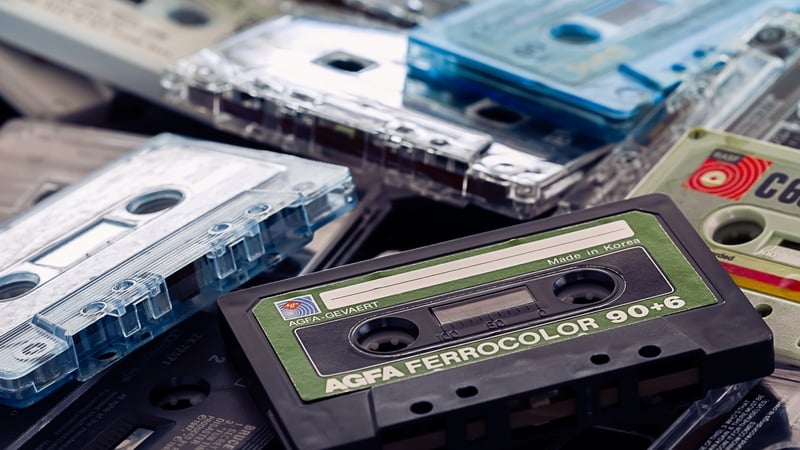 For the benefit of younger readers, these are audio cassettes...