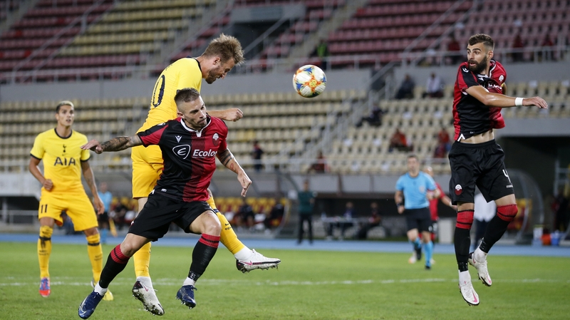 Kane scoring Spurs' third goal