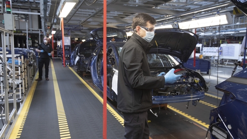 Eurostat said industrial output in the euro zone rose by 2.5% in November
