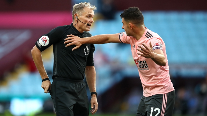 The Republic of Ireland international misses out because of his 12th-minute dismissal in the 1-0 defeat at Aston Villa