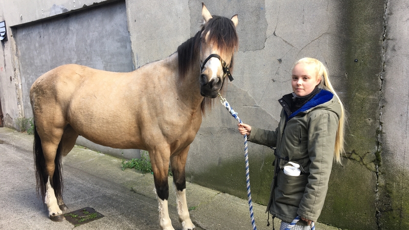 Holly Ward with her horse Chico