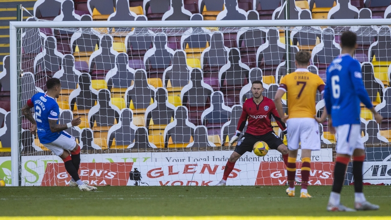 James Tavernier makes it 3-0 from the penalty spot