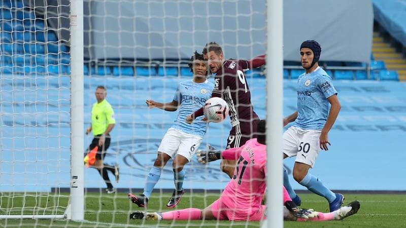 Jamie Vardy was on fire at the Etihad