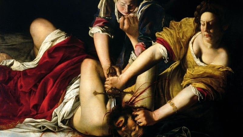 Artemisia Gentileschi's Judith Beheading Holofernes (1620). Image: National Gallery