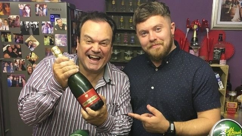 Shaun Williamson with his son Gary