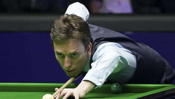 Ken Doherty was in action against Antrim's Jordan Brown