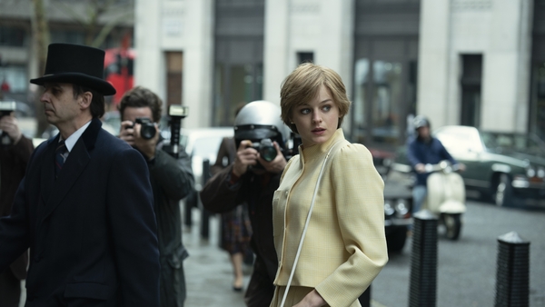 Emma Corrin as Princess Diana in the fourth season of The Crown, which is back on screens on November 15