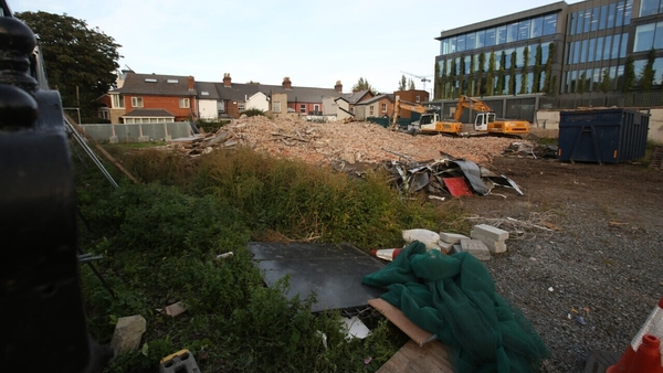 O'Rahilly House in Ballsbridge was bulldozed early this morning (Pic: RollingNews.ie)