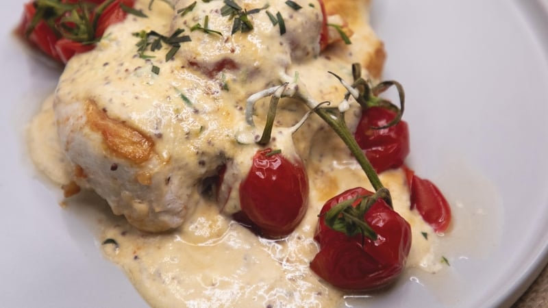 Pan-fried chicken from Eunice Power.