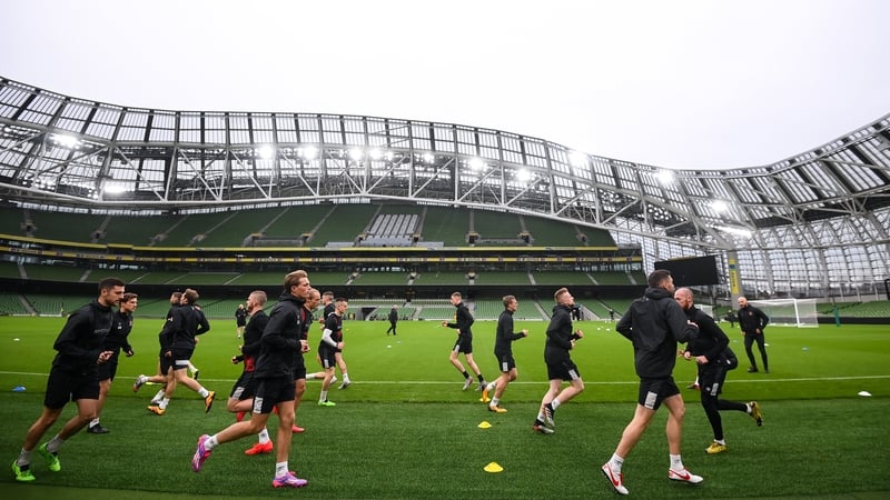 Dundalk are put through their paces at the Aviva Stadium