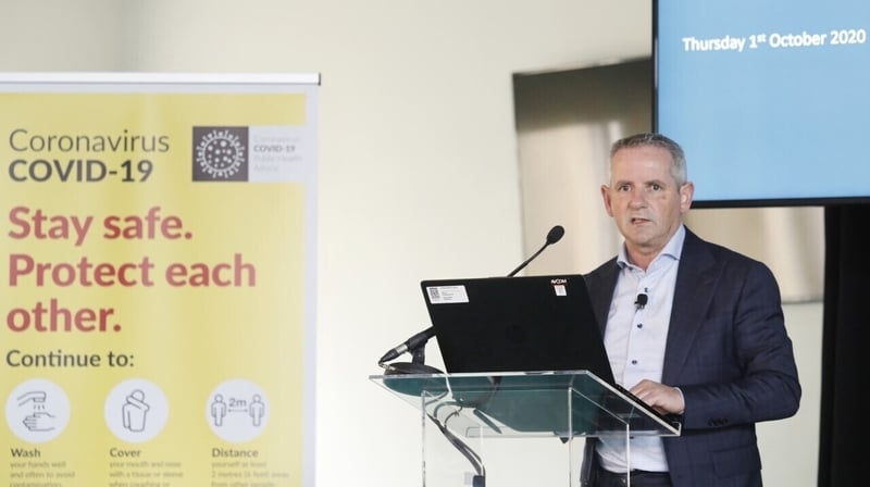 Speaking at a HSE briefing, Paul Reid said there are 121 coronavirus cases in hospital across the country and 22 people are in ICU